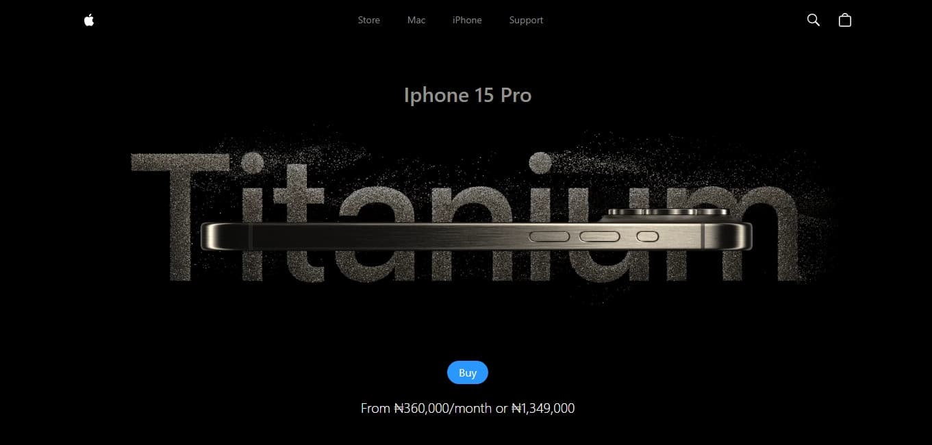 3D Iphone Website